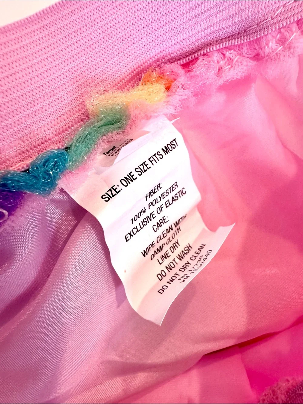 Target Pink Tutu Set with Rainbow Tail and Unicorn Headband One Size (Kids)